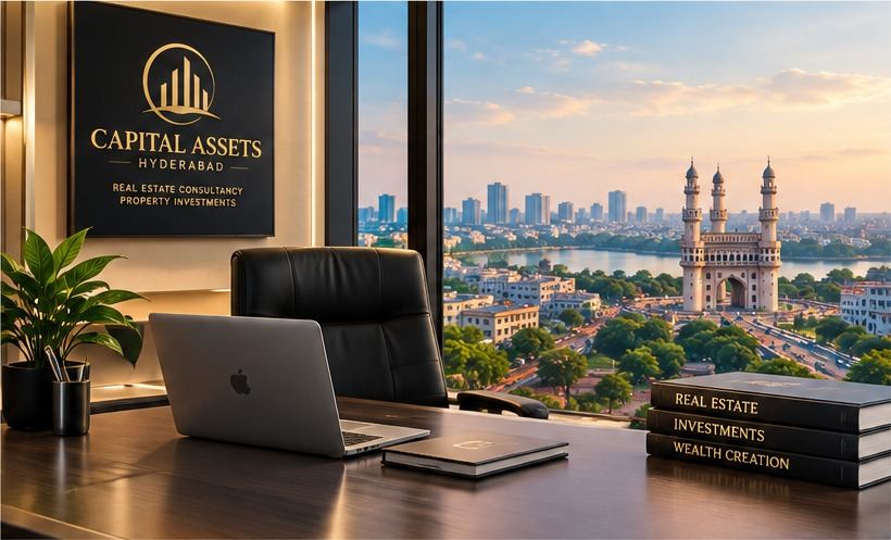 Capital Assets Hyderabad professional office and Hyderabad city view